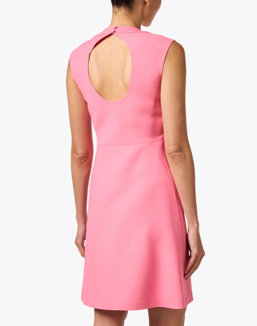 Back image - Lafayette 148 New York - Pink Wool Keyhole Back Dress