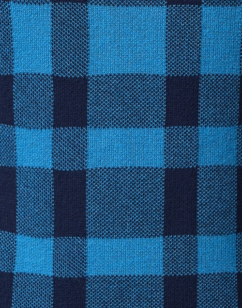 Fabric image - Blue - Inlet Blue Check Cotton Sweater