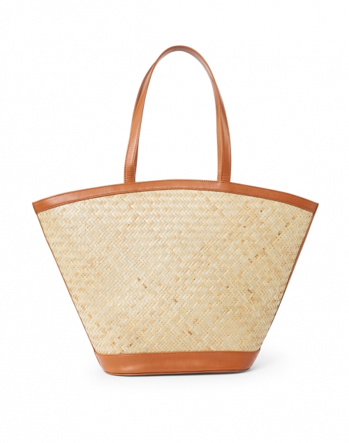 Bembien Gina Natural Woven Rattan and Leather Bag