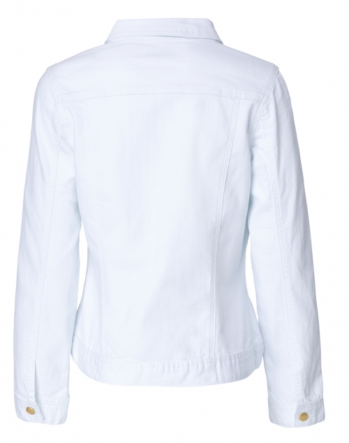 Back image - Cortland Park - White Denim Jacket