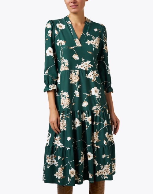 Front image - Jude Connally - Maggie Green Floral Dress