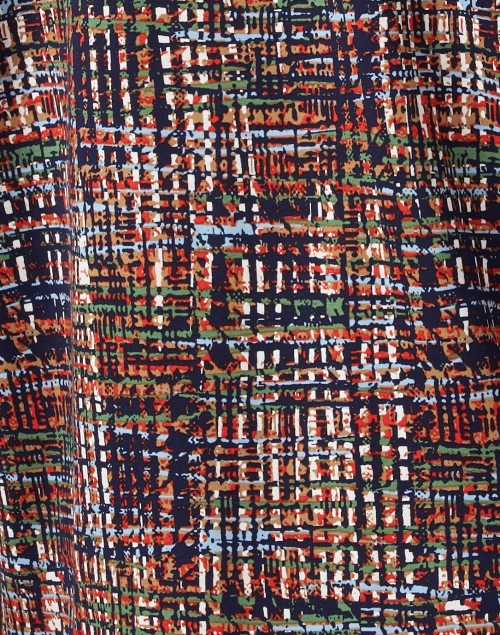 Fabric image - Jude Connally - Beatrice Navy Tweed Print Dress