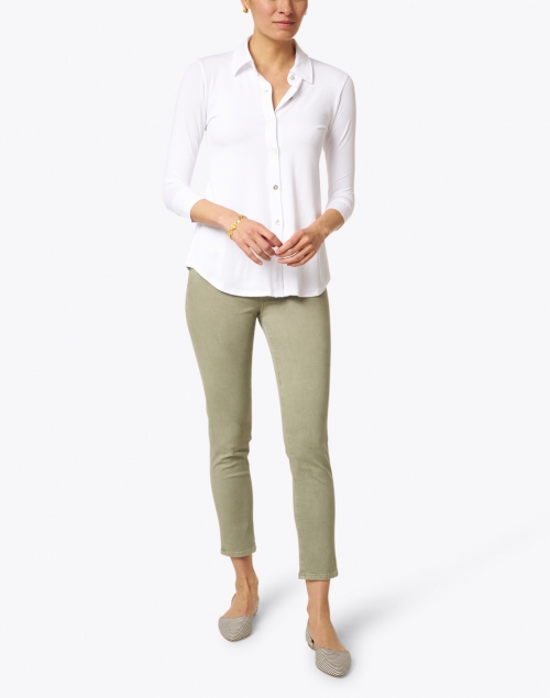 Southcott - Eastdale White Bamboo Cotton Top 