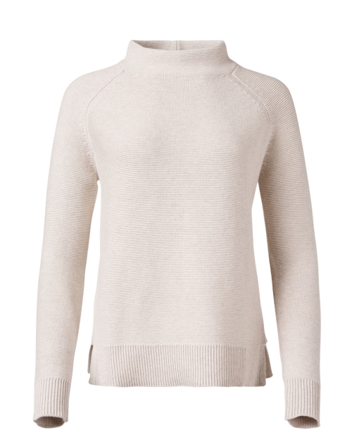 Product image - Kinross - Beige Garter Stitch Cotton Sweater