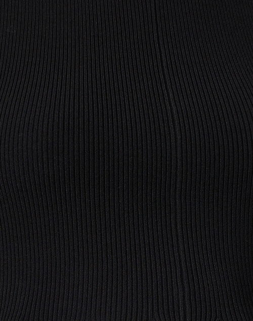 Fabric image - Veronica Beard - Arago Black Knit Peplum Top