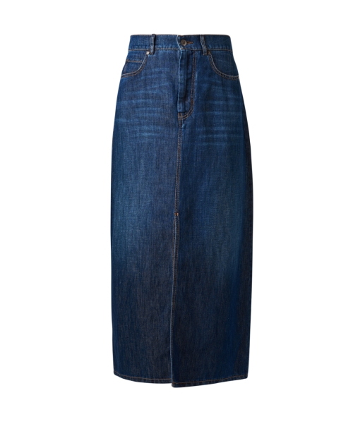 Product image - Weekend Max Mara - Gelada Dark Wash Denim Midi Skirt