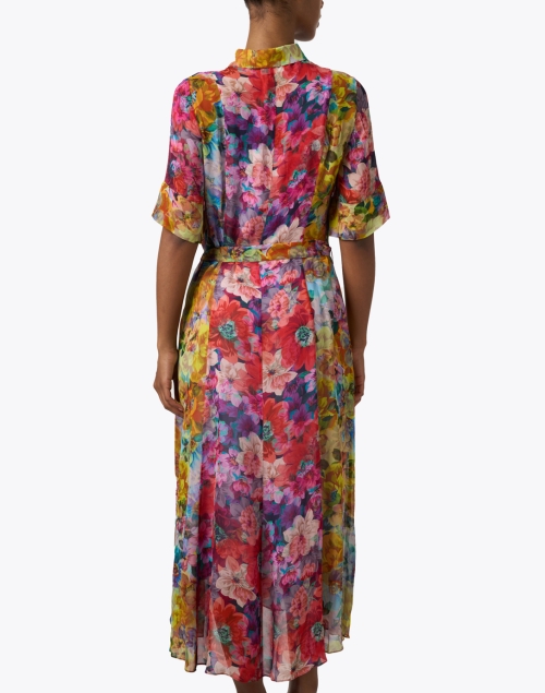 Back image - Megan Park - Celia Multi Print Shirt Dress