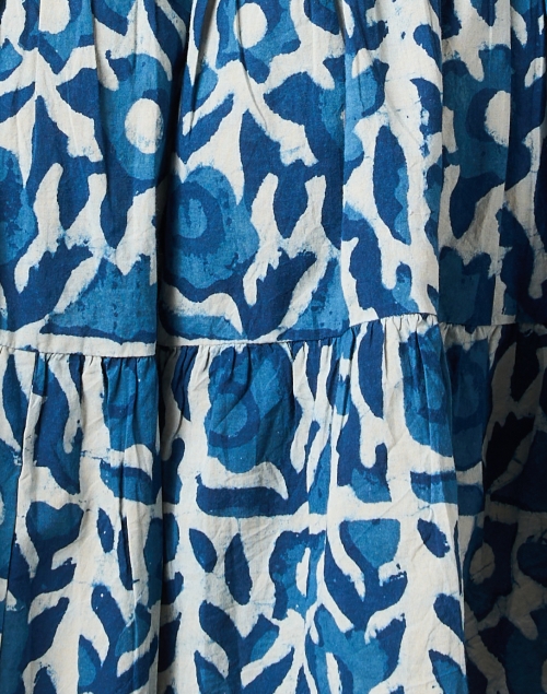 Fabric image - Apiece Apart - Las Alturas Blue Print Dress