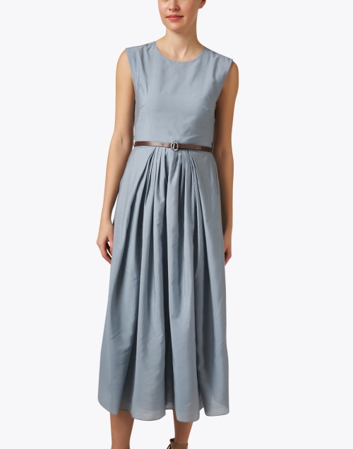 Front image - Emporio Armani - Blue Belted Dress