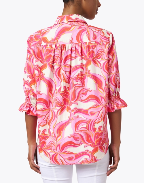 Back image - Finley - Sirena Pinwheel Print Cotton Shirt