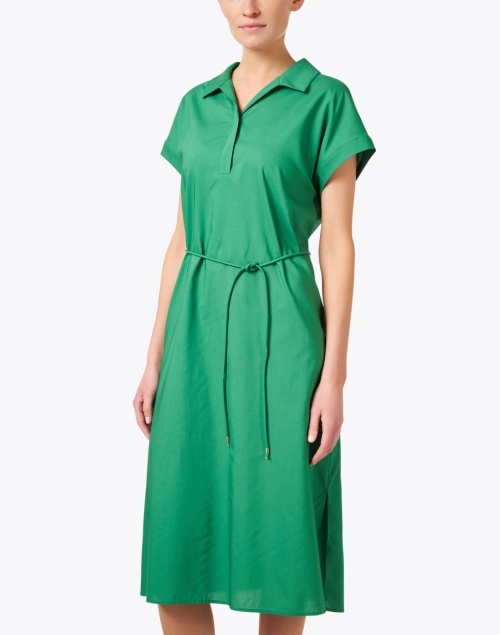 Front image - Marc Cain - Green Henley Dress