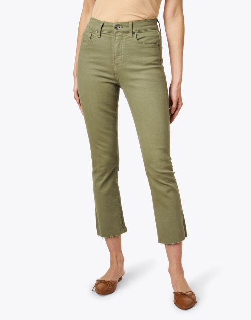 Front image - Veronica Beard - Carly Green Kick Flare Jean