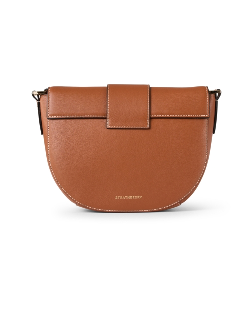 Back image - Strathberry - Crescent Tan Leather Crossbody Bag