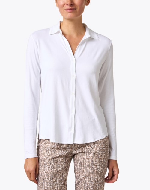 Front image - Majestic Filatures - White Button Down Shirt