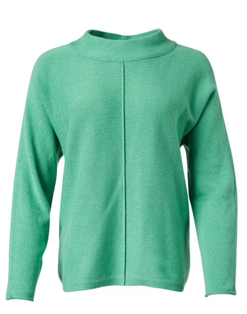 Product image - Eileen Fisher - Green Cotton Cashmere Sweater