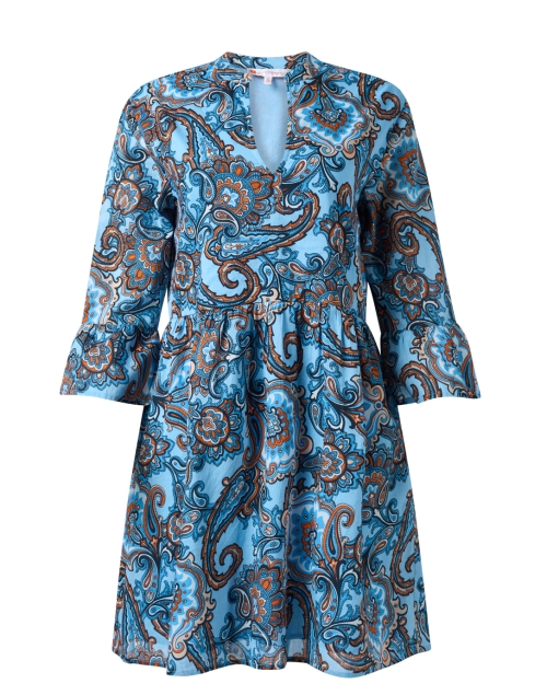 Product image - Jude Connally - Blue and Orange Paisley Print Dress