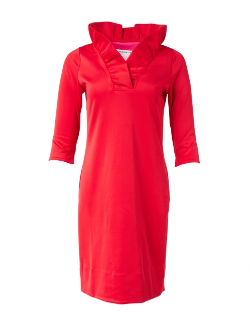 Product image - Gretchen Scott - Red Ruffle Neck Dress