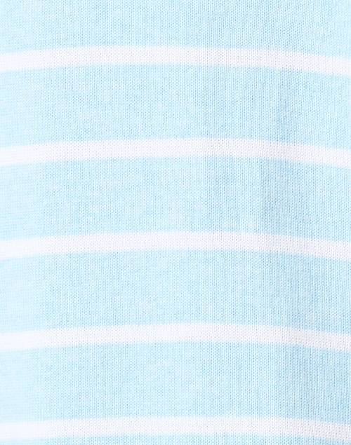 Fabric image - Kinross - Light Blue and White Stripe Cotton Sweater