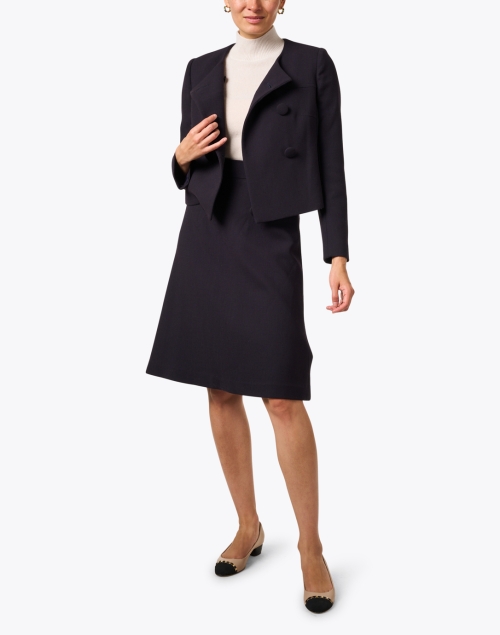 Look image - Jane - Olive Soft Black Wool Skirt