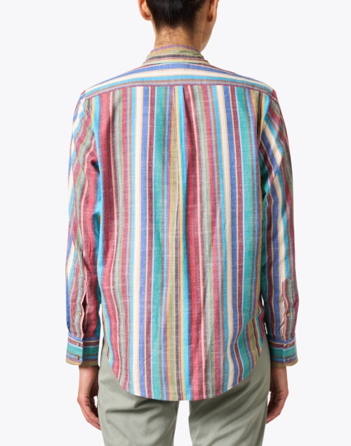 Back image - Xirena - Beau Multi Stripe Cotton Shirt