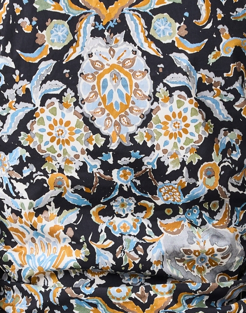 Fabric image - Veronica Beard - Breanna Black Multi Print Blouse