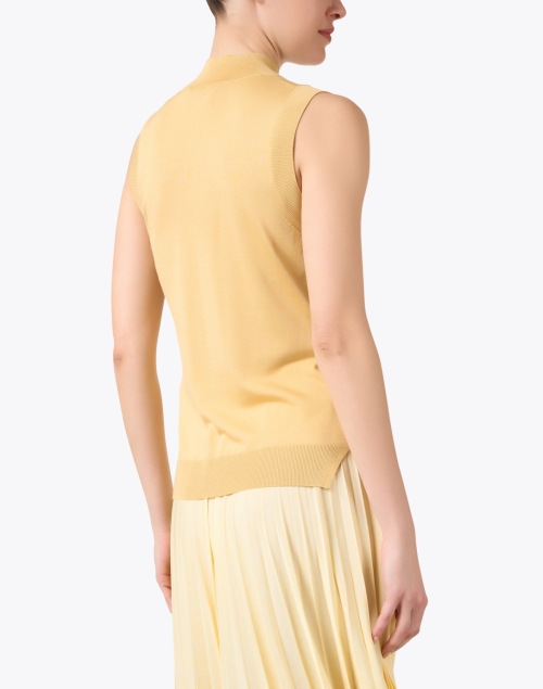 Back image - BOSS - Fomila Yellow Silk Top