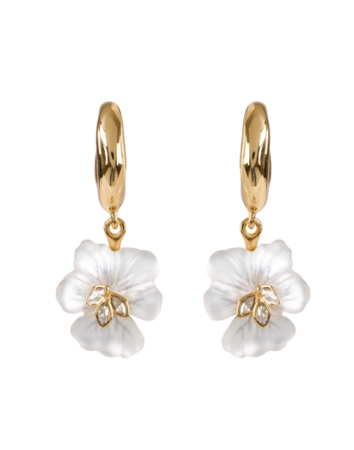 Product image - Alexis Bittar - White Pansy Lucite Flower Drop Earrings