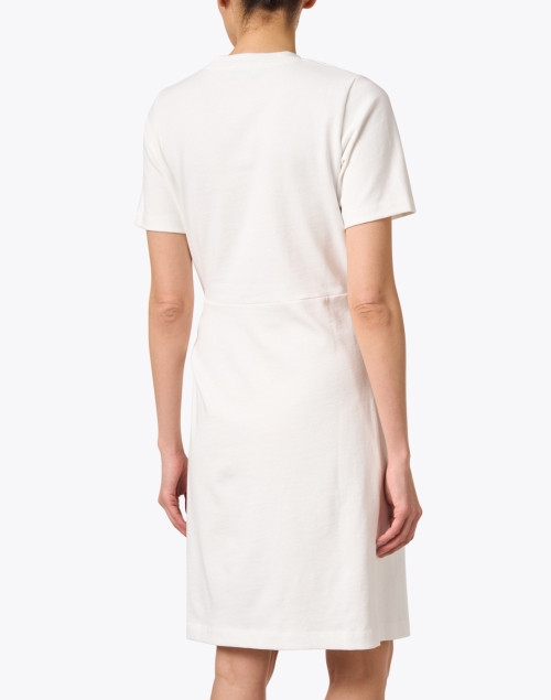 Back image - Vince - White Cotton Side Tie Dress