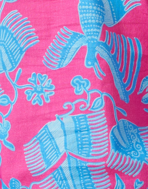 Fabric image - Bella Tu - Pink and Blue Embroidered Top