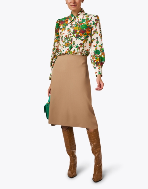 Look image - Vince - Beige Knit Midi Skirt