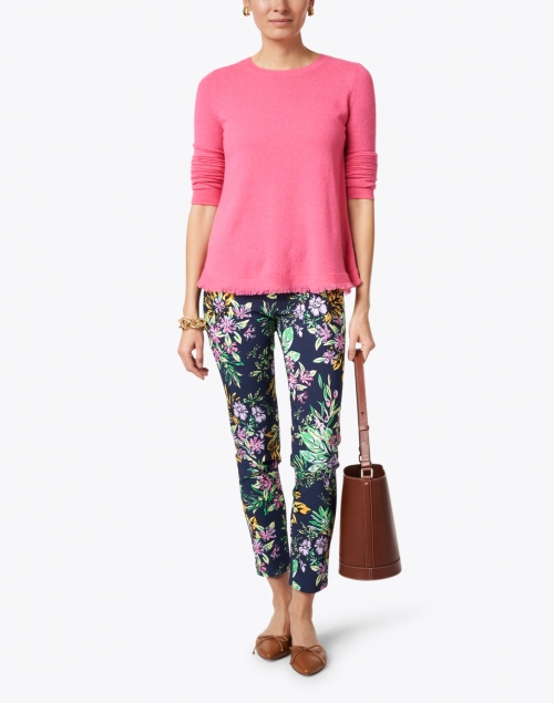 Multi Tropical Print Stretch Pull-On Pant