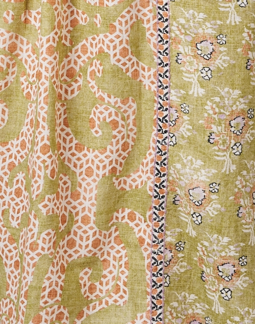 Fabric image - D'Ascoli - Tasa Green Print Cotton Dress