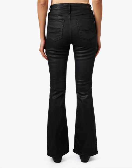 Back image - AG Jeans - Farrah Black Coated Bootcut Jean