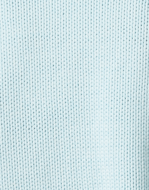 Fabric image - White + Warren - Aqua Blue Cotton Blend Cardigan