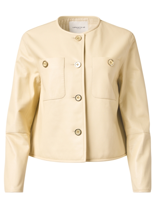 Product image - Lafayette 148 New York - Ivory Lambskin Jacket
