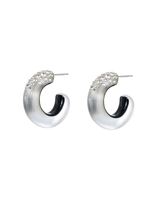 Product image - Alexis Bittar - Silver Lucite Hoop Earrings