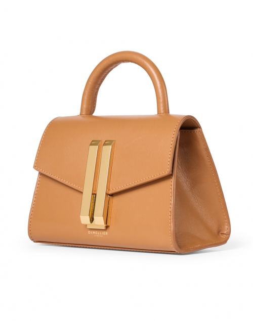 Front image - DeMellier - Nano Montreal Deep Toffee Leather Bag