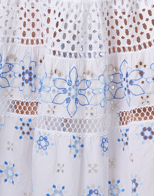 Fabric image - Temptation Positano - Appia White Embroidered Cotton Dress