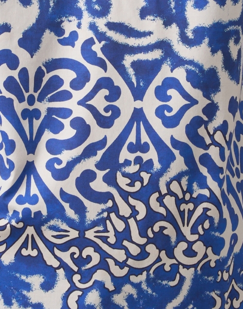 Fabric image - Hinson Wu - Charlotte Blue and Green Printed Dress