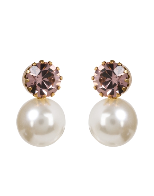 Product image - Jennifer Behr - Ines Rose and Pearl Drop Earrings
