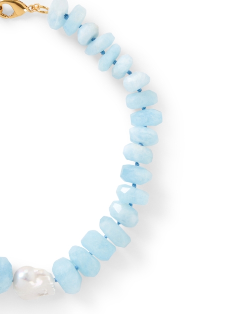 Front image - Nest - Aquamarine and Pearl Necklace