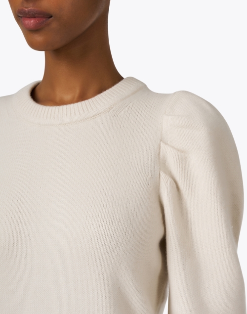 Extra_1 image - White + Warren - Ivory Wool Cashmere Knit Dress