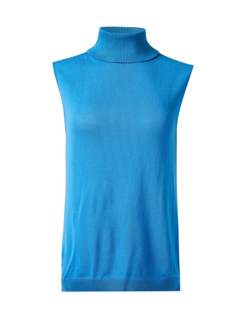 Product image - Lafayette 148 New York - Blue Mock Neck Knit Top