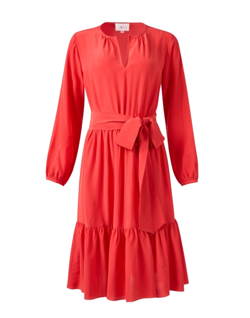 Product image - Soler - Pauline Coral Print Silk Dress