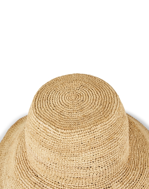 Back image - Seventy - Beige Raffia Bucket Hat
