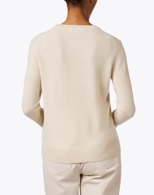Back image - White + Warren - Ivory Cashmere Sweater