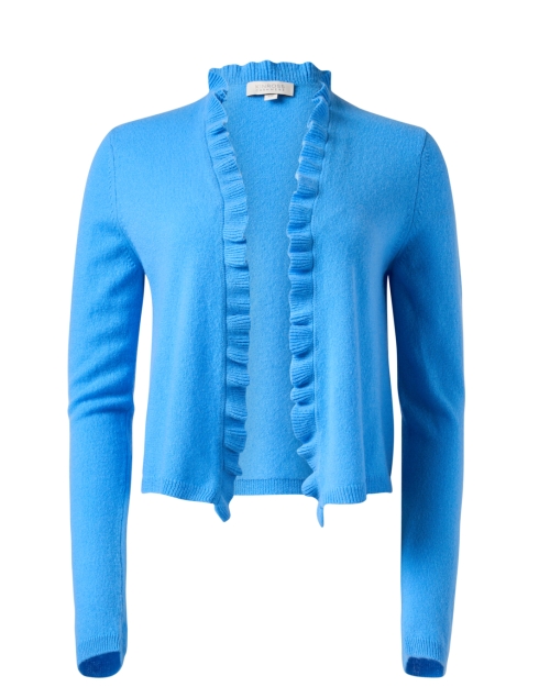 Product image - Kinross - Blue Cashmere Cropped Cardigan