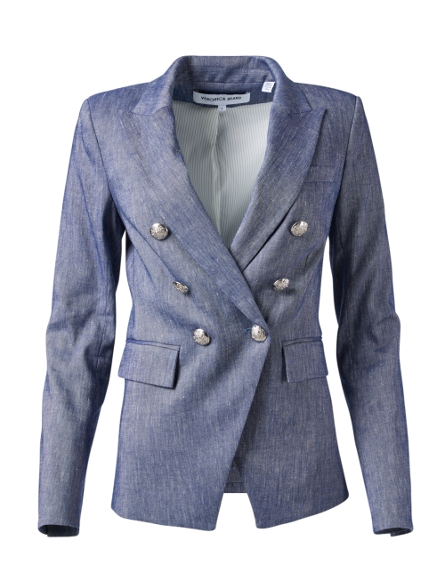 Veronica Beard Miller Blue Linen Dickey Jacket