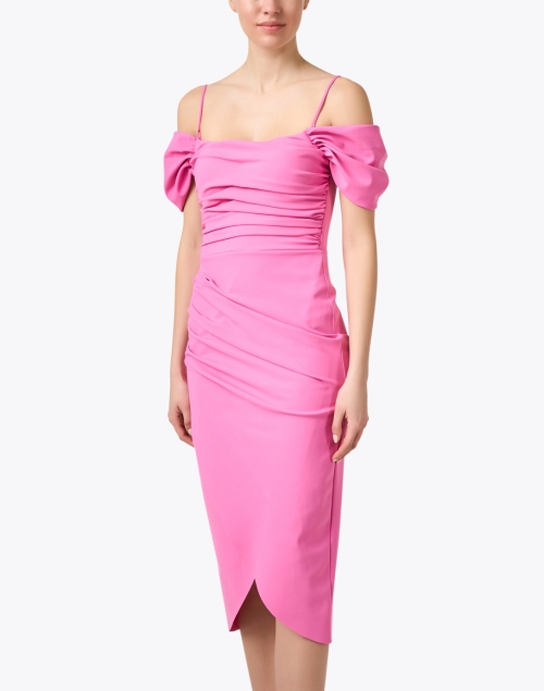 Extra_2 image - Chiara Boni La Petite Robe - Yuda Pink Ruched Dress
