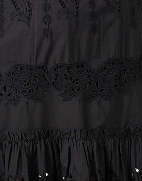 Fabric image - Cara Cara - Hutton Black Eyelet Shirt Dress